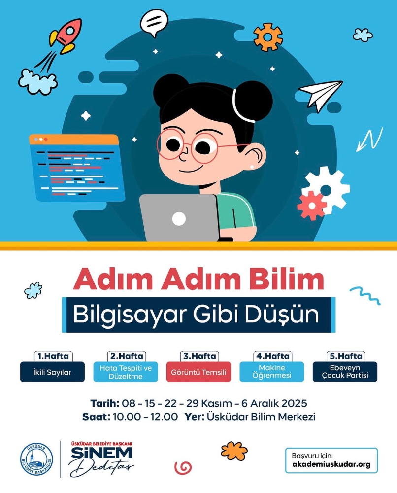 Üsküdar Bilim Merkezi’nde “Adım Adım Bilim” Atölyeleri Başlıyor